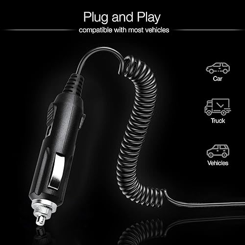 Miniatura 2 de Cargador DC para coche compatible con Uniden Bearcat Radio Scanner SC180 SC180B SC200 Fuente de alimentación