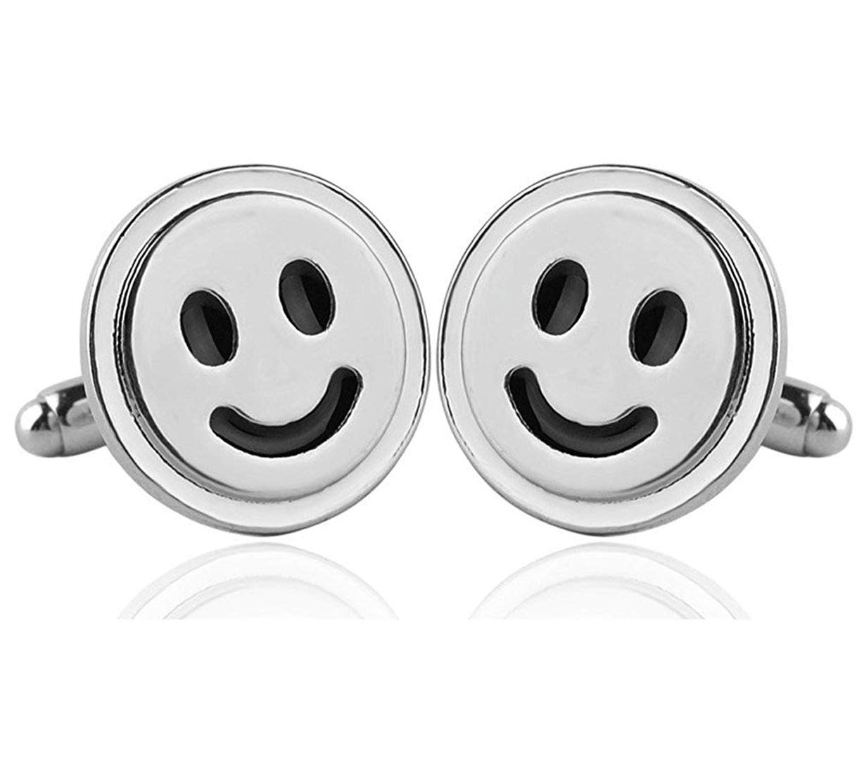 Sorellaz Mens Multicolor Metal Cufflinks: 1 Pair (Smiley Cufflinks) (B084D7BDJS) Amazon Price History, Amazon Price Tracker