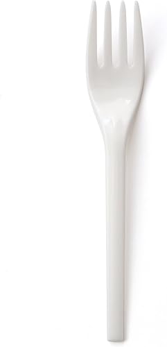 Susty Party Supplies Tenedor 50 resistente, pequeño, blanco