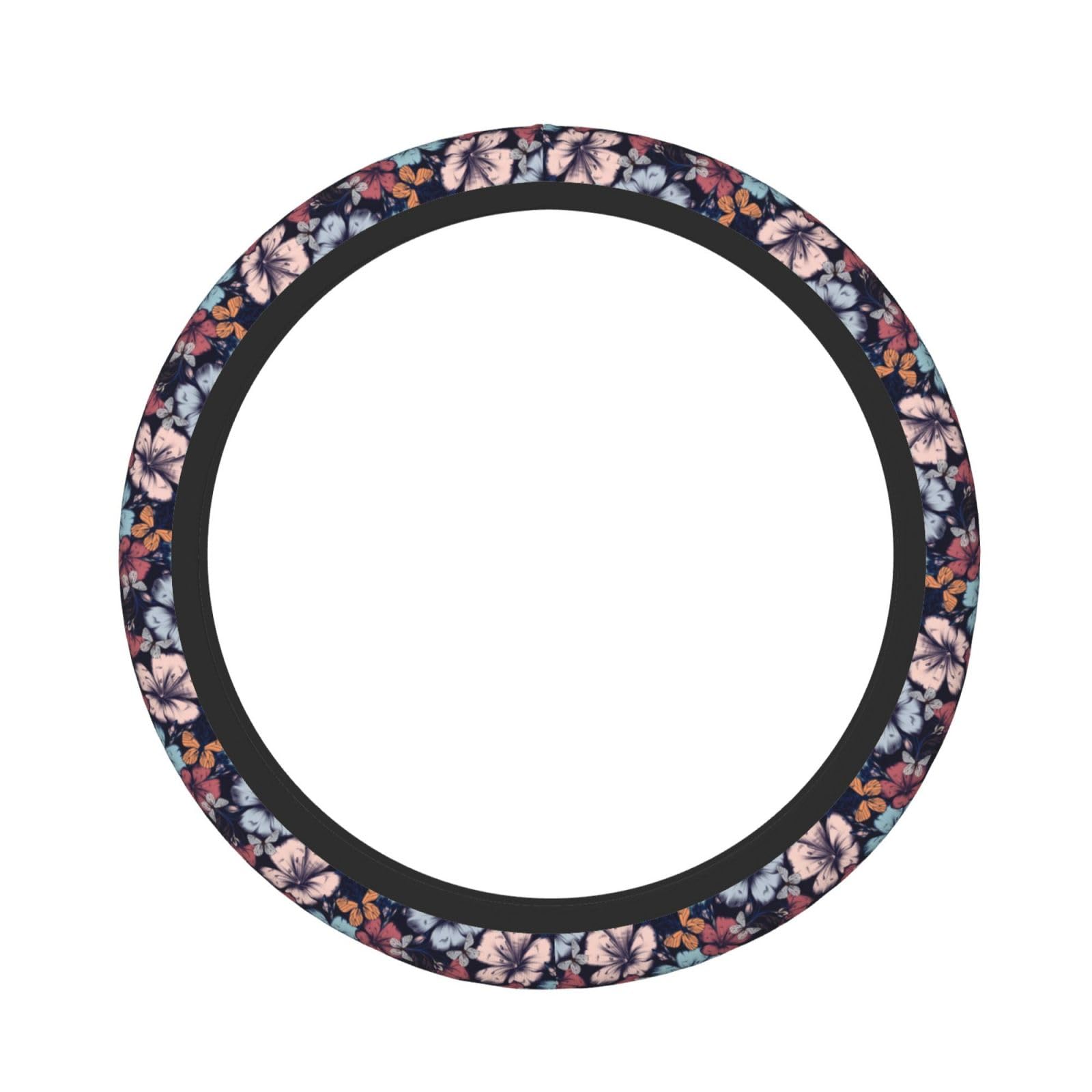 Capa De Volante Floral Hippie - Antiderrapante E Respirável Para Carros