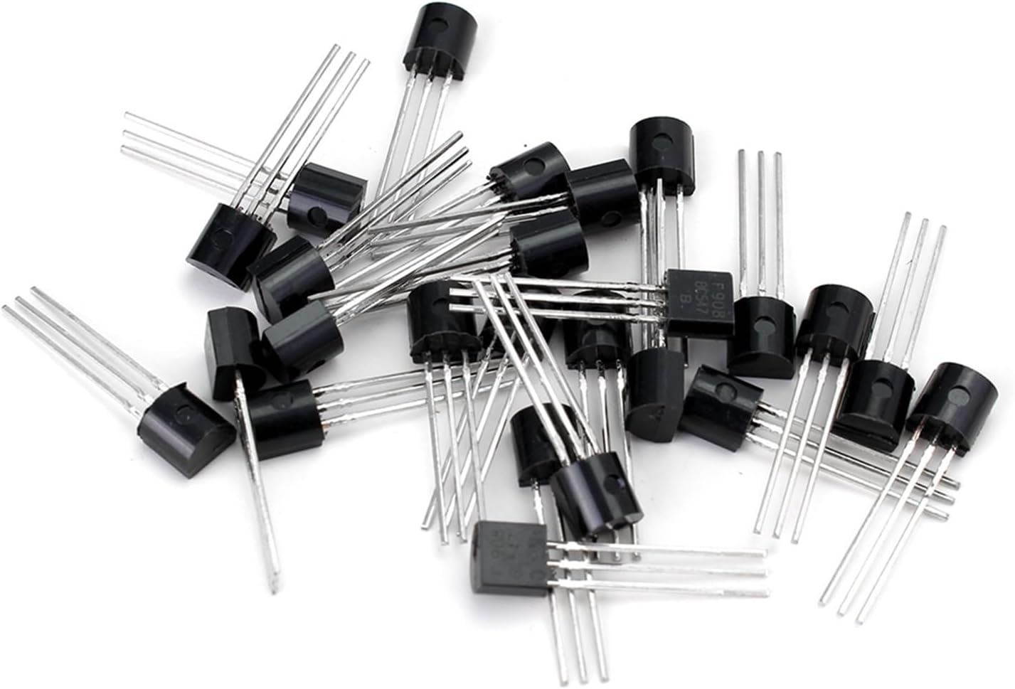 MeLphi 10 Pcs BC557 BC557B NPN PNP Transistor TO-92 Power Triode Transistor