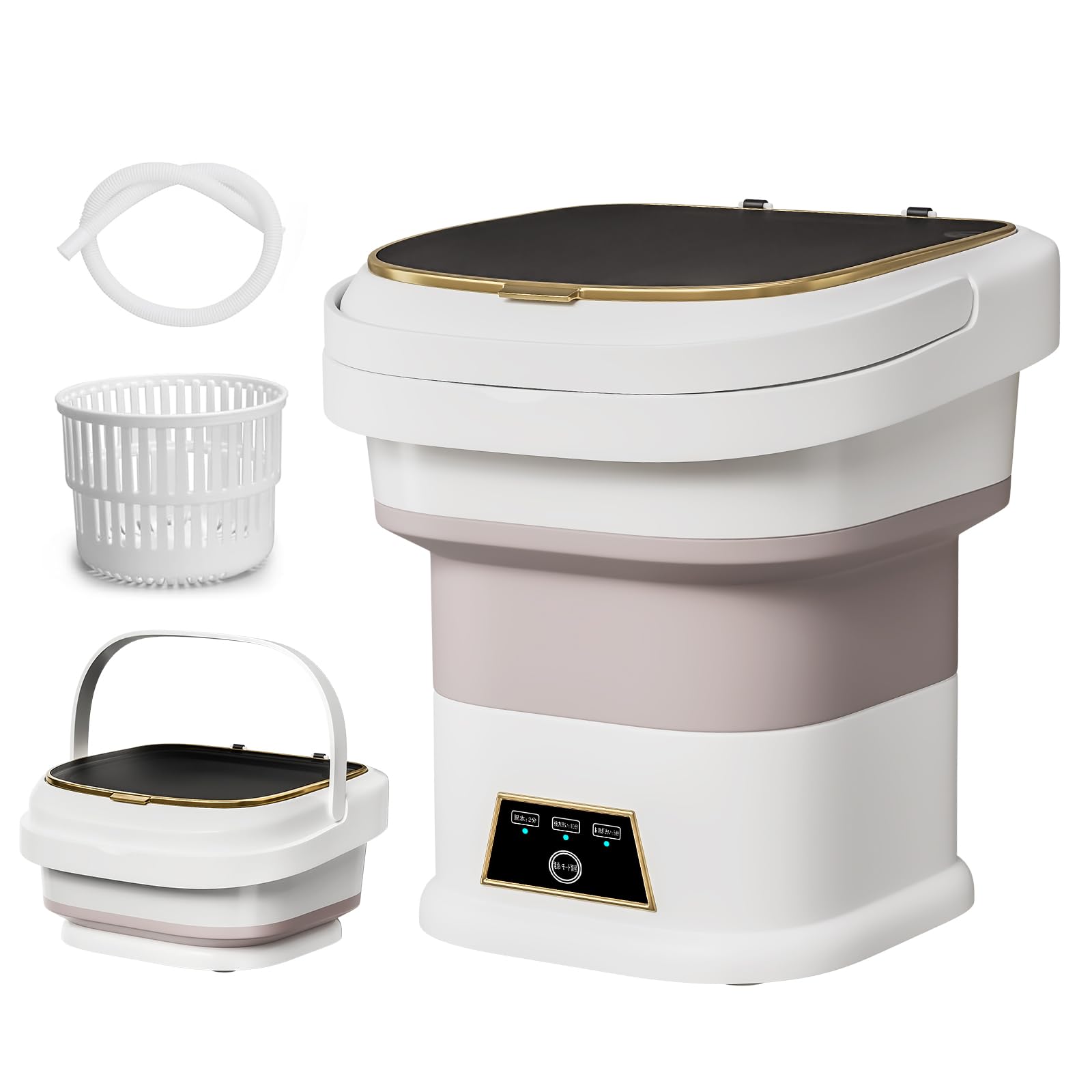 小型洗濯機 脱水機 折りたたみ 脱水機能付 海外対応 持ち運び ミニ 13L Amazon.co.jp: 小型洗濯機 ミニ洗濯機 折りたたみ式 小型脱水機【13L大