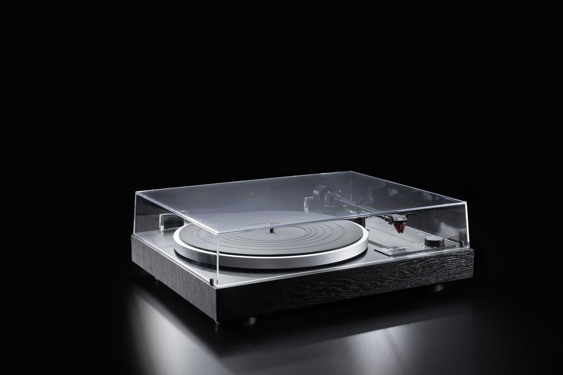 Dual CS 418 HiFi-Plattenspieler, Riemenantrieb, Manueller Vinyl-Plattenspieler mit integriertem Phono-Vorverstärker, DREI Geschwindigkeiten, Abstastsystem Ortofon 2M Red, Schwarz
