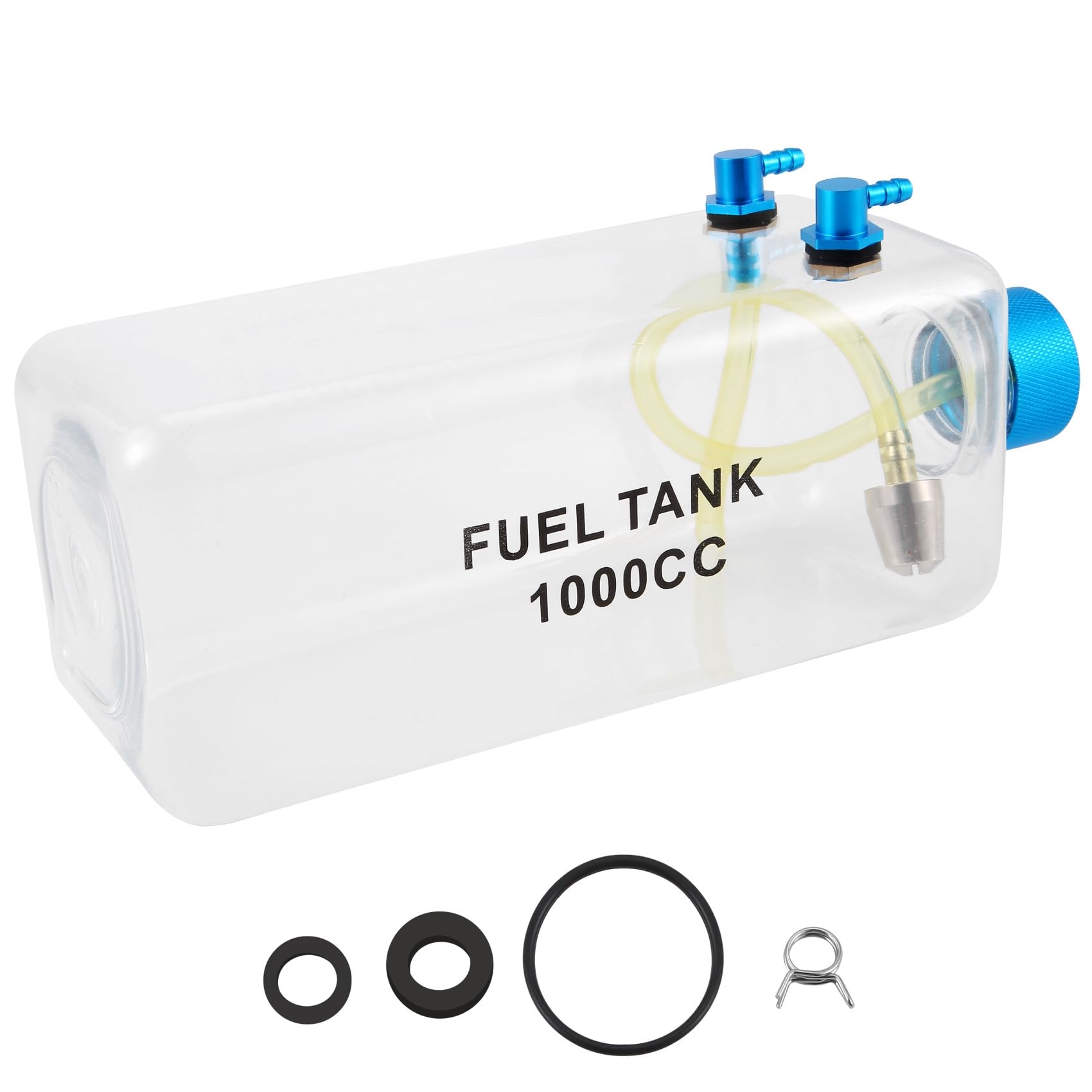 Kraftstofftank Benzin Transparente Plastikflasche 1000CC CNC für RC Gas und Nitro Flugzeug