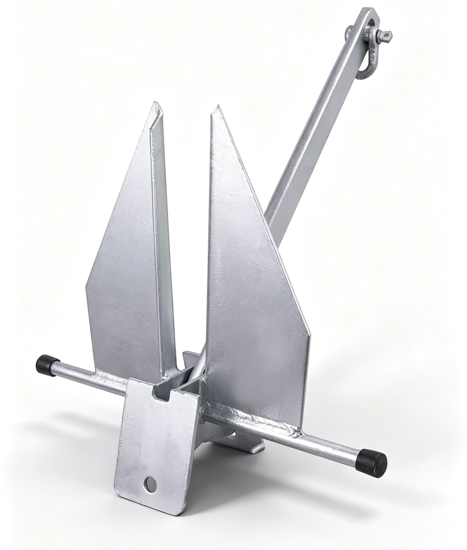 young marine galvanized fluke style anchor kit includes galvanized fluke anchor, rope, shackles, chain -20-32ft, 13 lb