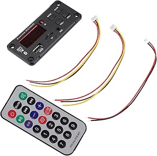 Placa De Decodificador De áudio Para Carro, 12V Bluetooth5.0 Placa De Decodificação MP3 De Música Para Carro MP3 WMa WAV FLAC APE Módulo De Decodificação, Suporte Para Cartão SD TF/rádio FM USB