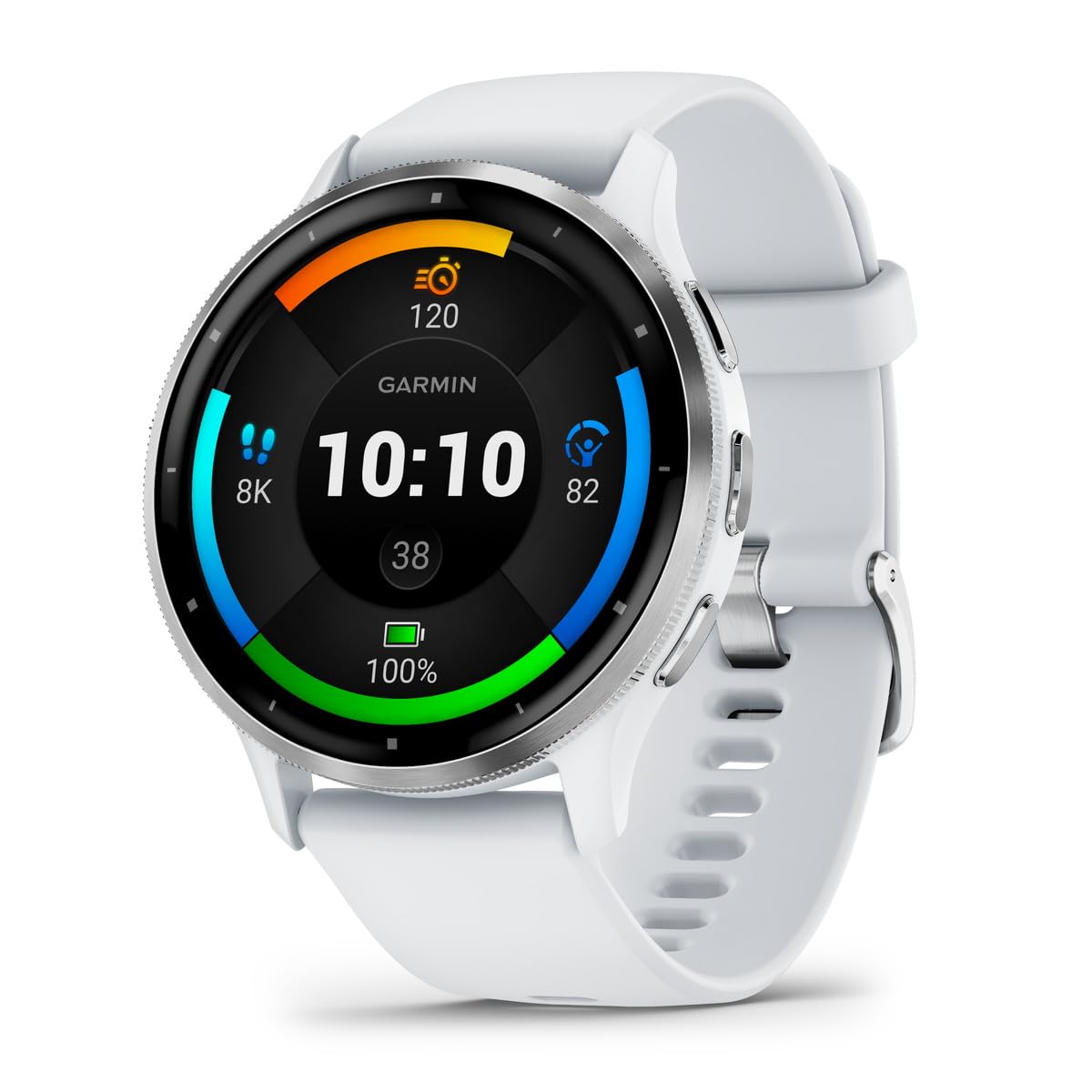 Amazon.co.jp: GARMIN(ガーミン) Venu 3 Whitestone/Silver AMOLED