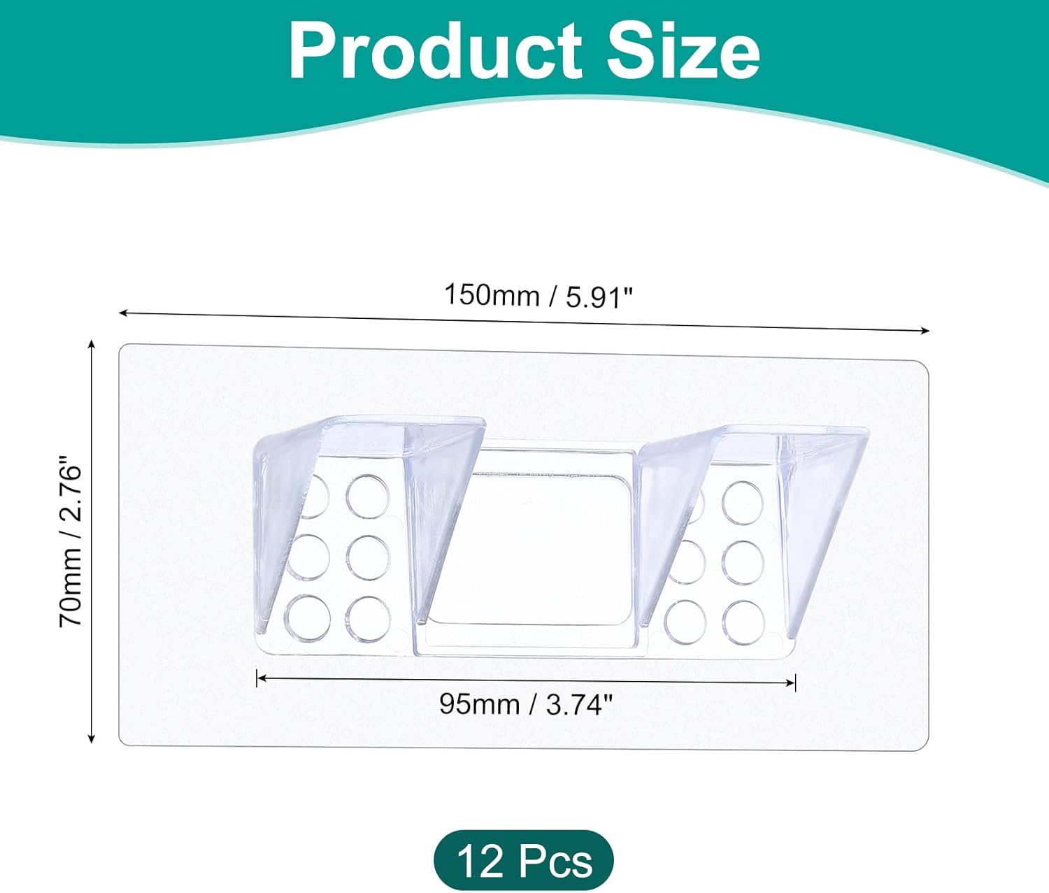 uxcell 12 Pcs Plastic Shelf Support Peg, Self Adhesive Bracket Cabinet Shelf Pegs 15 x 7cm, Double Row Partition Pin for Furniture Kitchen Cabinet Book Shelves Closet Clapboard Layer