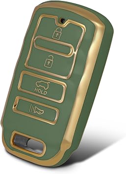 TPU Smart Cover Key Case Compatible with KiaGreen | 360 Degree Protection Car keys shell Fits for Kia 2014-2019 Cadenza K900 K7 K9-4 Button
