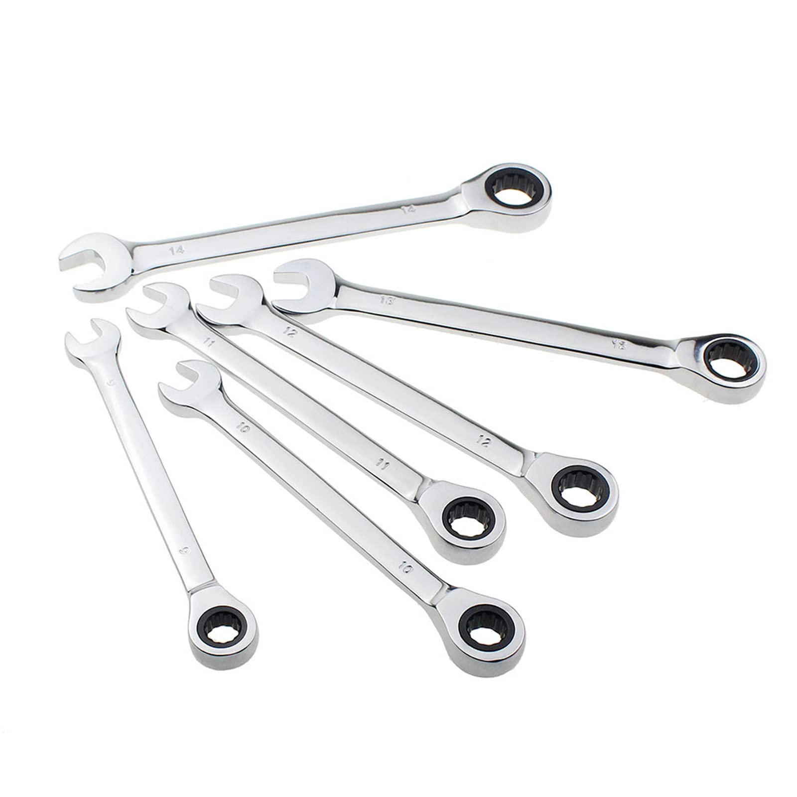 Brrnoo Set di Chiavi a Cricchetto, Set di Chiavi Metriche con Custodia 8-19 Mm per Manutenzione Domestica, Riparazione Meccanica, Riparazione Auto e Riparazione Biciclette (12 Pezzi