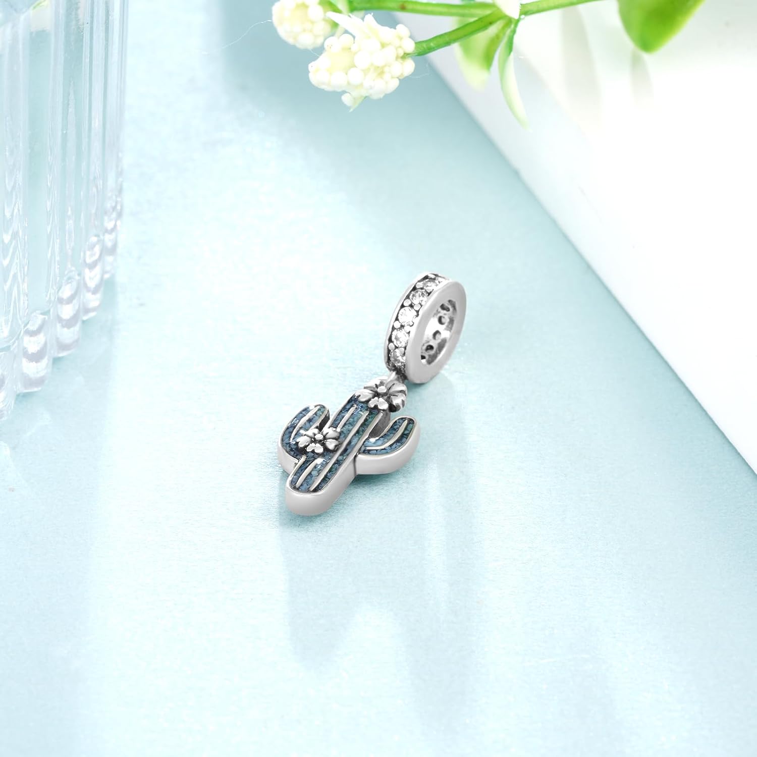 Cactus Charms 925 Sterling Silver Western Plant Charms Western Jewelry Gifts For Women