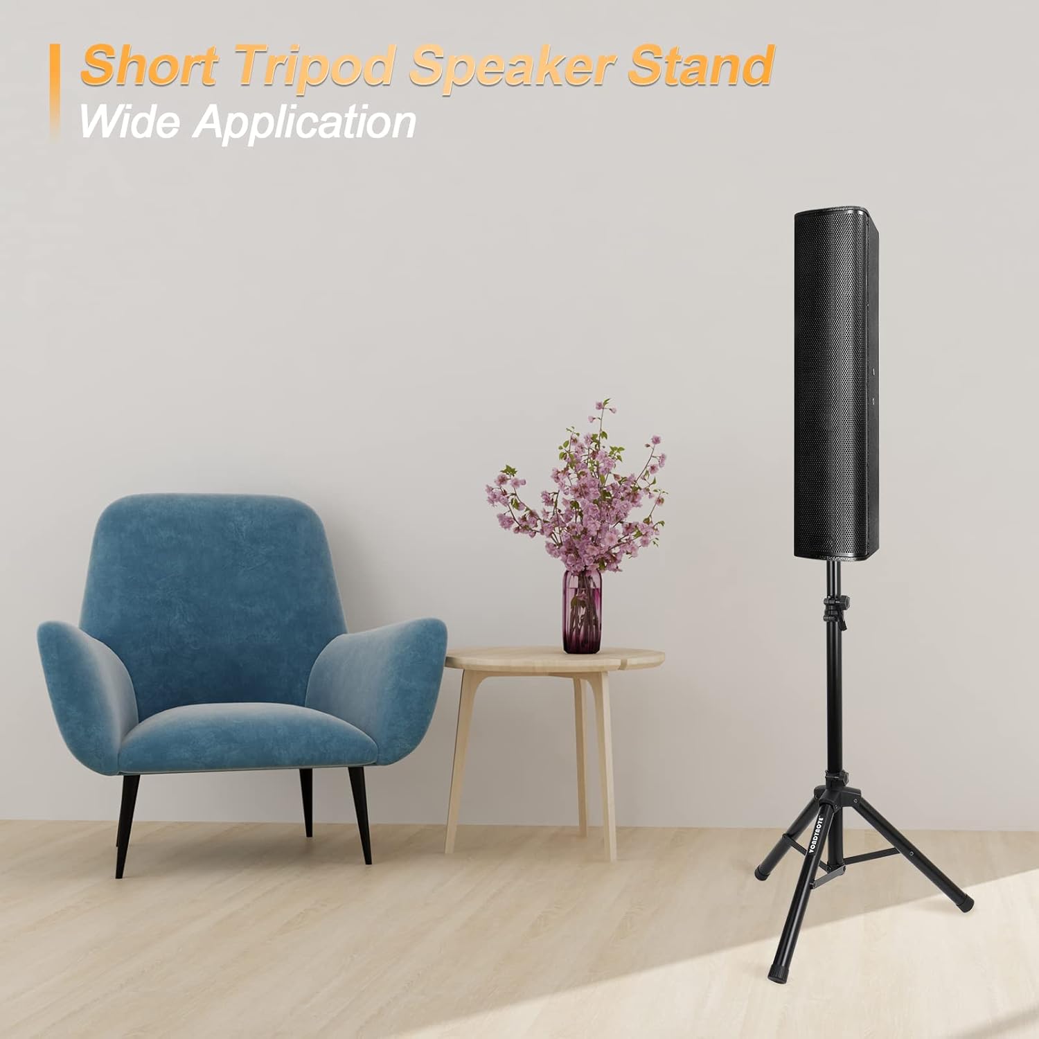 Buy Vondynote Tripod Speaker Stands PA DJ Short Tripod Speaker Stand Slim Mini Speaker Stand