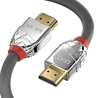 LINDY - Cavo HDMI 2.0 Cromo Line 3 Metri, Cavetto High Speed 4k@60Hz 18G 3D 1080p