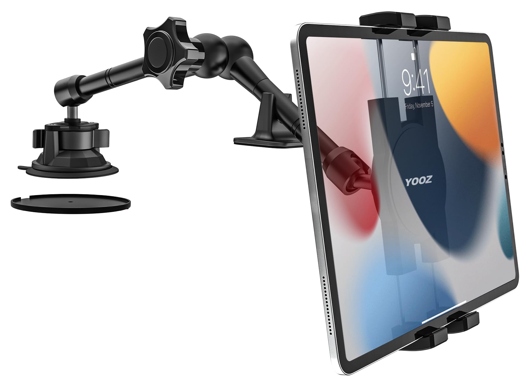 Suporte Tablet Carro YOOZ - Ventosa Forte E Braço Ajustável