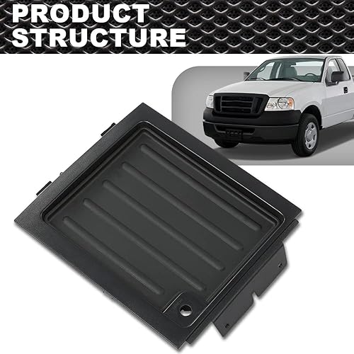 Miniatura 9 de CRODESSIGN - Bandeja de panel de bisel central superior compatible con Ford F150 2004 2005 2006 2007 2008 negro con bisel de panel de tablero de