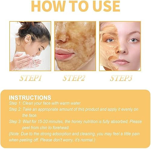 Miniatura 4 de Retinol Snake Venom - Máscara dorada rejuvenecedora, mascarilla dorada antienvejecimiento, máscara facial dorada con retinol y péptido de veneno de