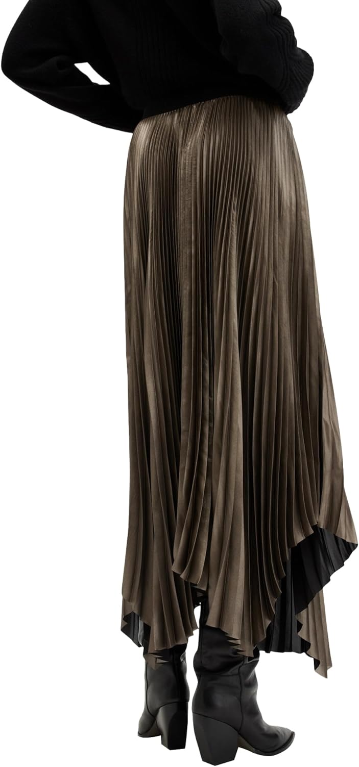 AllSaints Women's Phia Metallic Skirt - Image 5