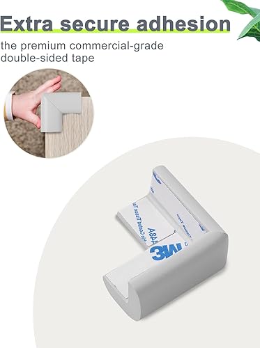 Miniatura 3 de Protector de esquina de espuma para bordes y esquinas, con parachoques de seguridad de espuma de 12.5 pies de longitud, protectores de esquina de