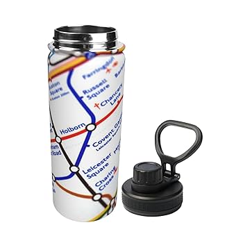 地図デザイン ステンレス水筒 Amazon | 水筒 590ml 世界地図柄 マップ柄 復古風 大容量