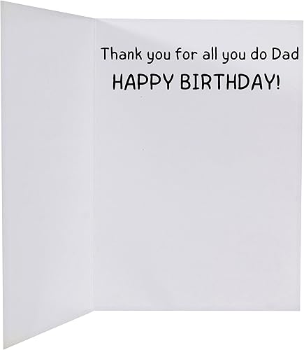 Miniatura 3 de GIFTING GIGGLES Divertida tarjeta de feliz cumpleaños para papá  de hijo, hija, niños, hijos, todos nosotros  Gran regalo de feliz cumple para