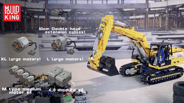 Amazon.co.jp: Mould King STEM Technology 1：20 Scale RC掘削