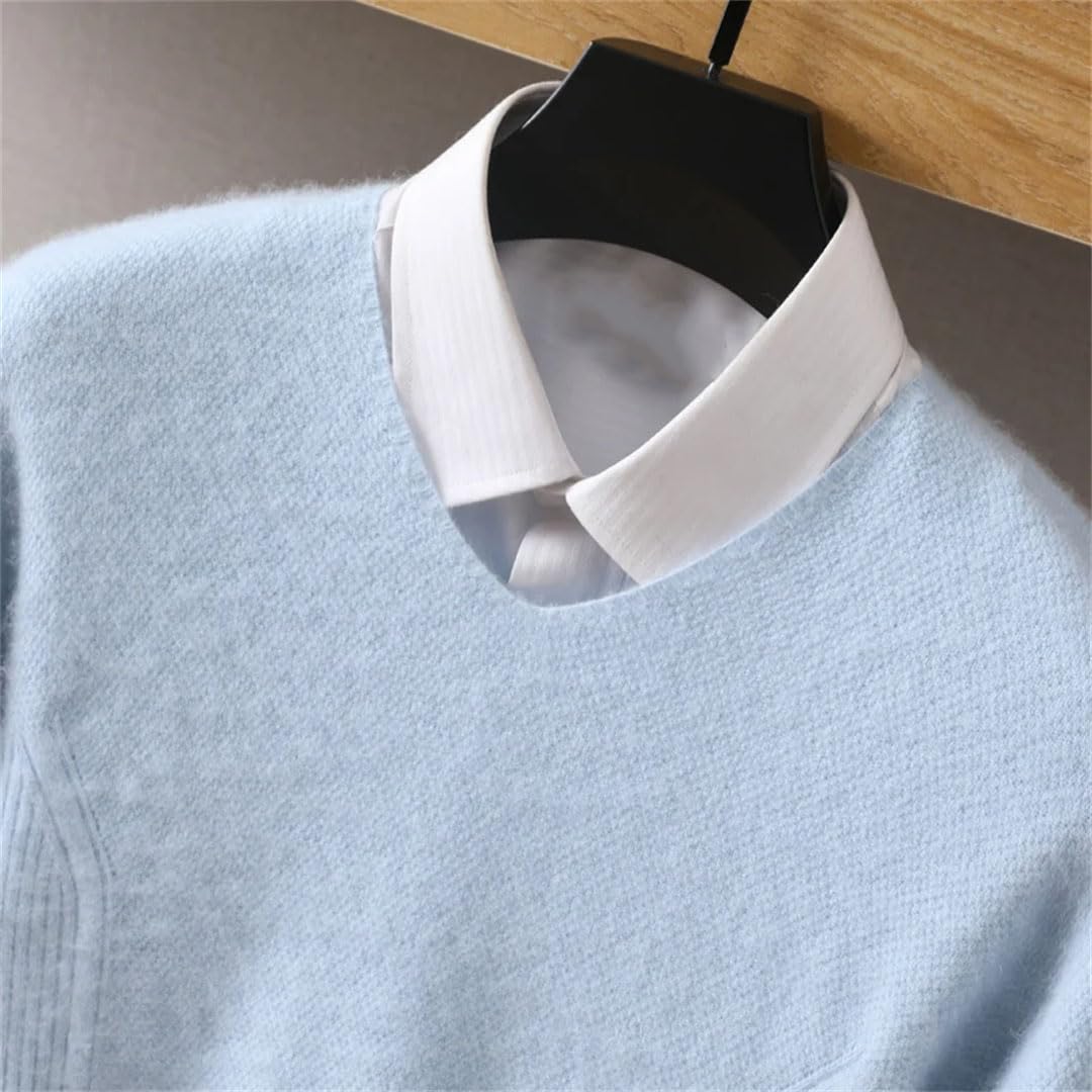 Suéter De Cachemira para Hombre Jerséis con Cuello En V Jersey De Punto Jerséis De Manga Larga Tops