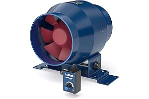 TURBRO AirSupply ES4 4 Inch Dryer Vent Booster Fan