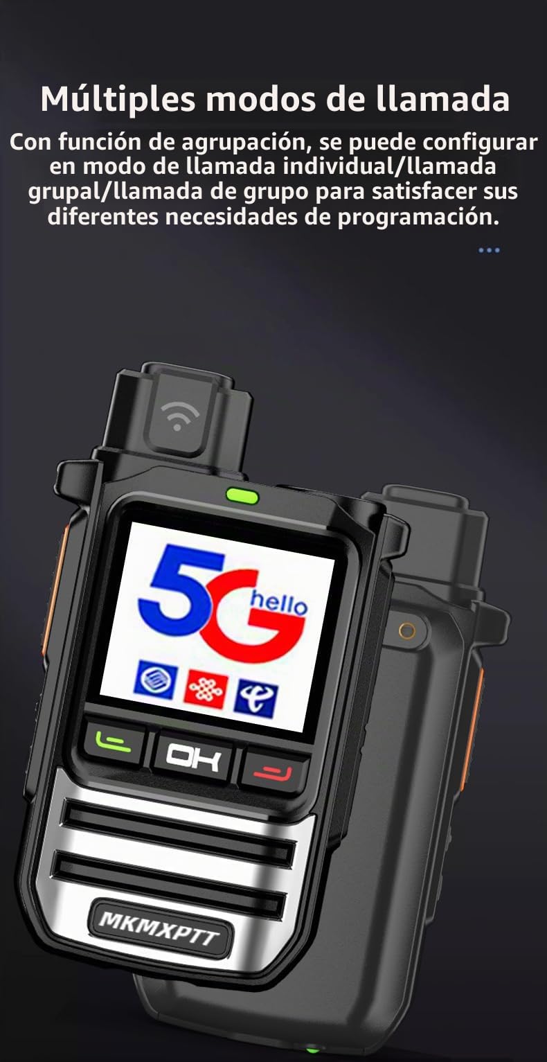 PoC Radio Global walkie Talkie para 8000 kilómetros Caminata de Larga Distancia y Camping Amateur de Dos vías (1PC)