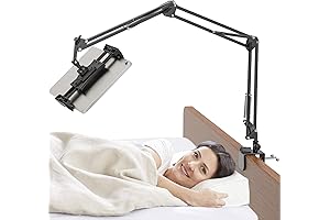 Tablet Holder for Bed, Adjustable Tablet Stand for Any Uneven Surface