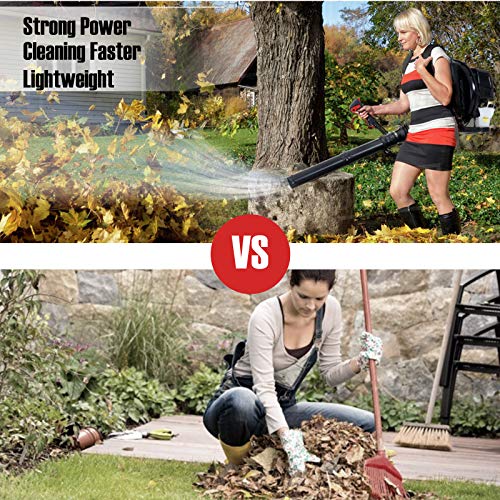 PX-Trunk Gas Leaf Blower 52cc 2 Cycle Engine Backpack Blower Powerful Gas Powered Blower 600CFM Commercial Blower for Lawn Garden Blowing Leaves, Snow Debris and Dust - Thumbnail 5