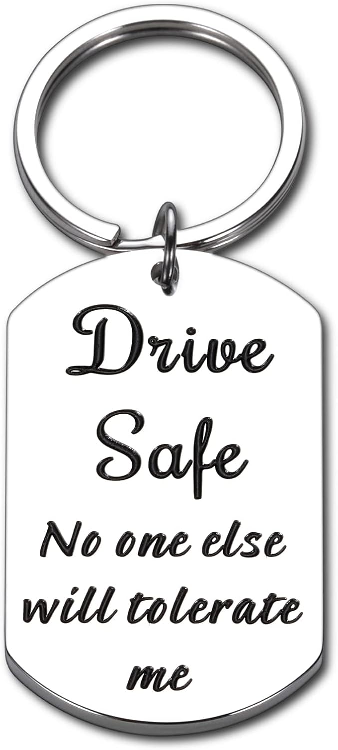Anniversary Husband Gifts from Wife Drive Safe Keychain Gifts for