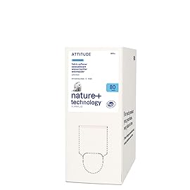 ATTITUDE Liquid Fabric Softener Refill, Plant-Based & Vegan, HE Compatible, Naturally Derived, Wildflowers Scent, 80 Loads, 67.6 Fl Oz