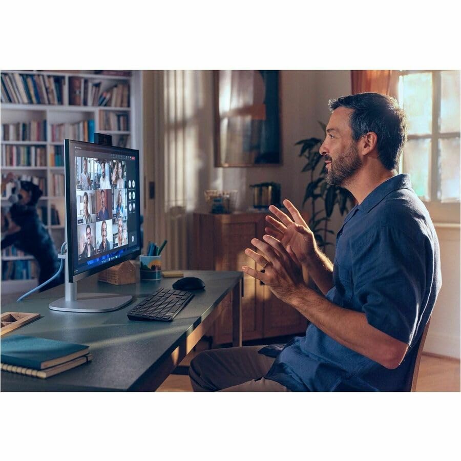 Image of HP EliteStudio 8 AiO G1i All-in-One Computer - Intel Core Ultra 7 265 - vPro Technology - 32 GB - 1 TB SSD - 27 inch QHD Touchscreen - Desktop - Pike Silver - Intel Q870 Chip - 2560 x 1440 - Windows 11 Pr