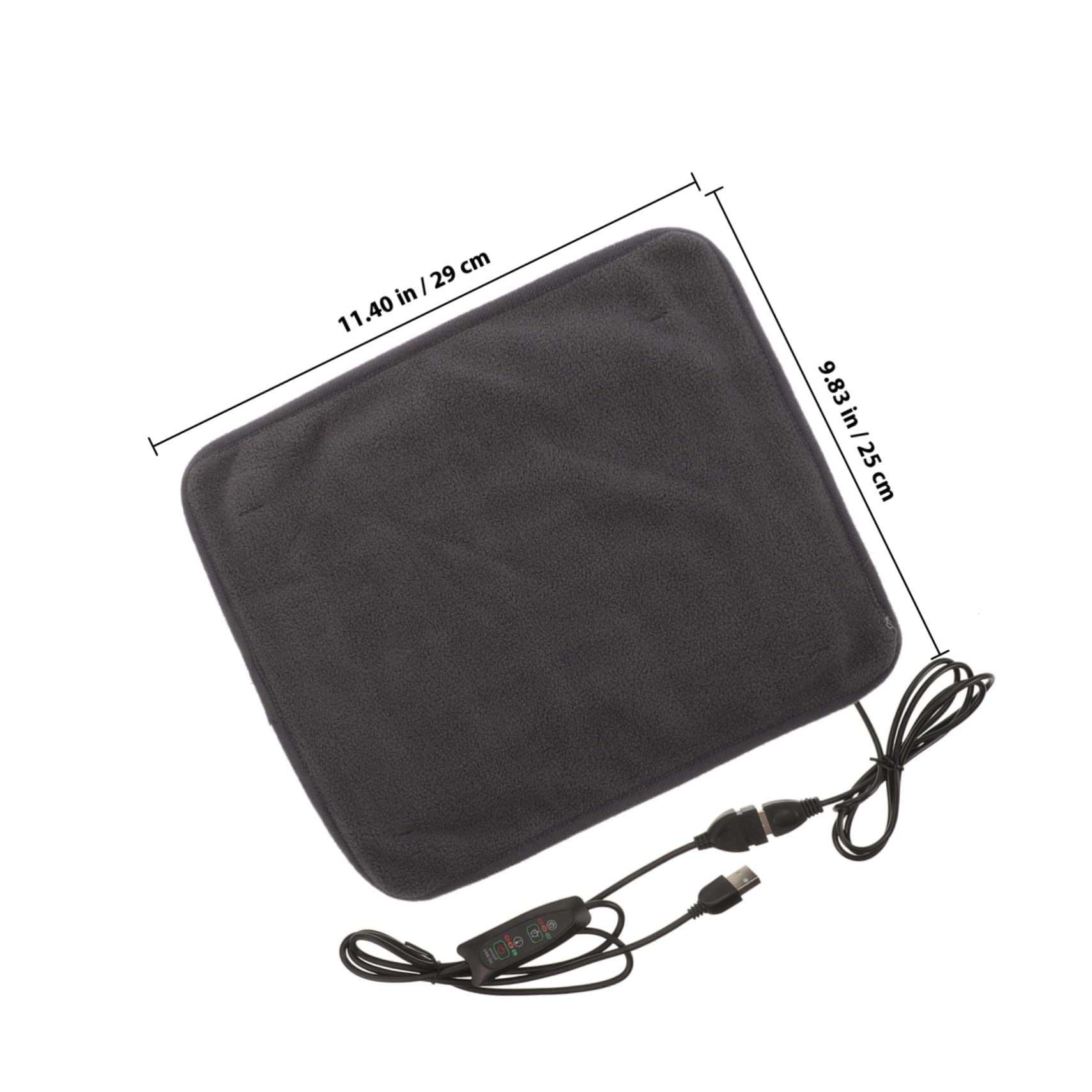 HEMOTON Verstellbare Heizmatte Für Haustiere USB-heizkissen Für Hunde Und Katzen Für Sofa Bett Und Reisen Mit Temperaturkontrolle Und Abnehmbarem Bezug in Tiefgrau