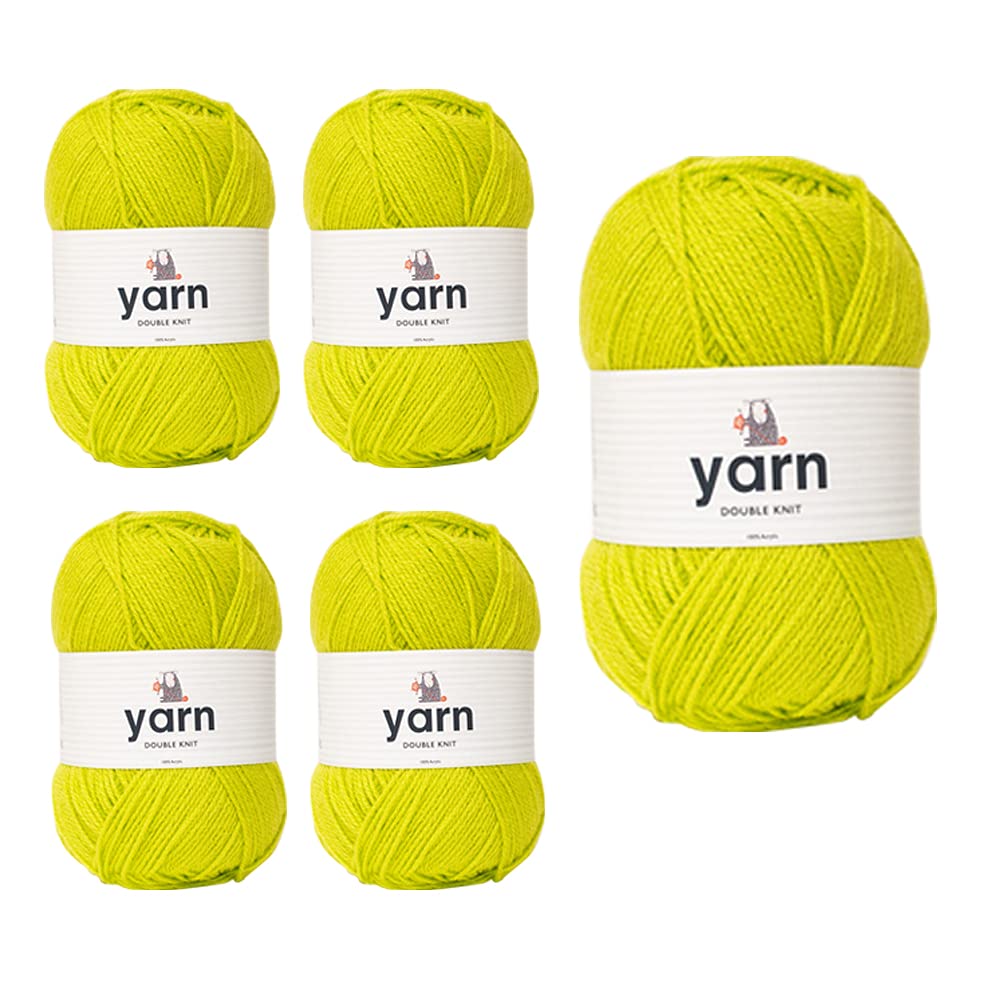 KORBOND DK Black Yarn - 100g Acrylic Wool - Lightweight, Hypoallergenic & Durable Double Knit Crochet Yarn Knitting Wool (290m Total) — view 105