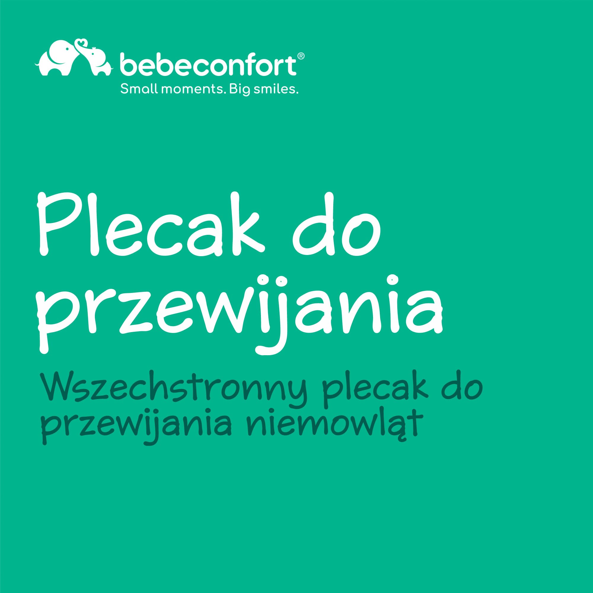 Bebeconfort Plecak do Przewijania, Mata do Przewijania, Mineral Green