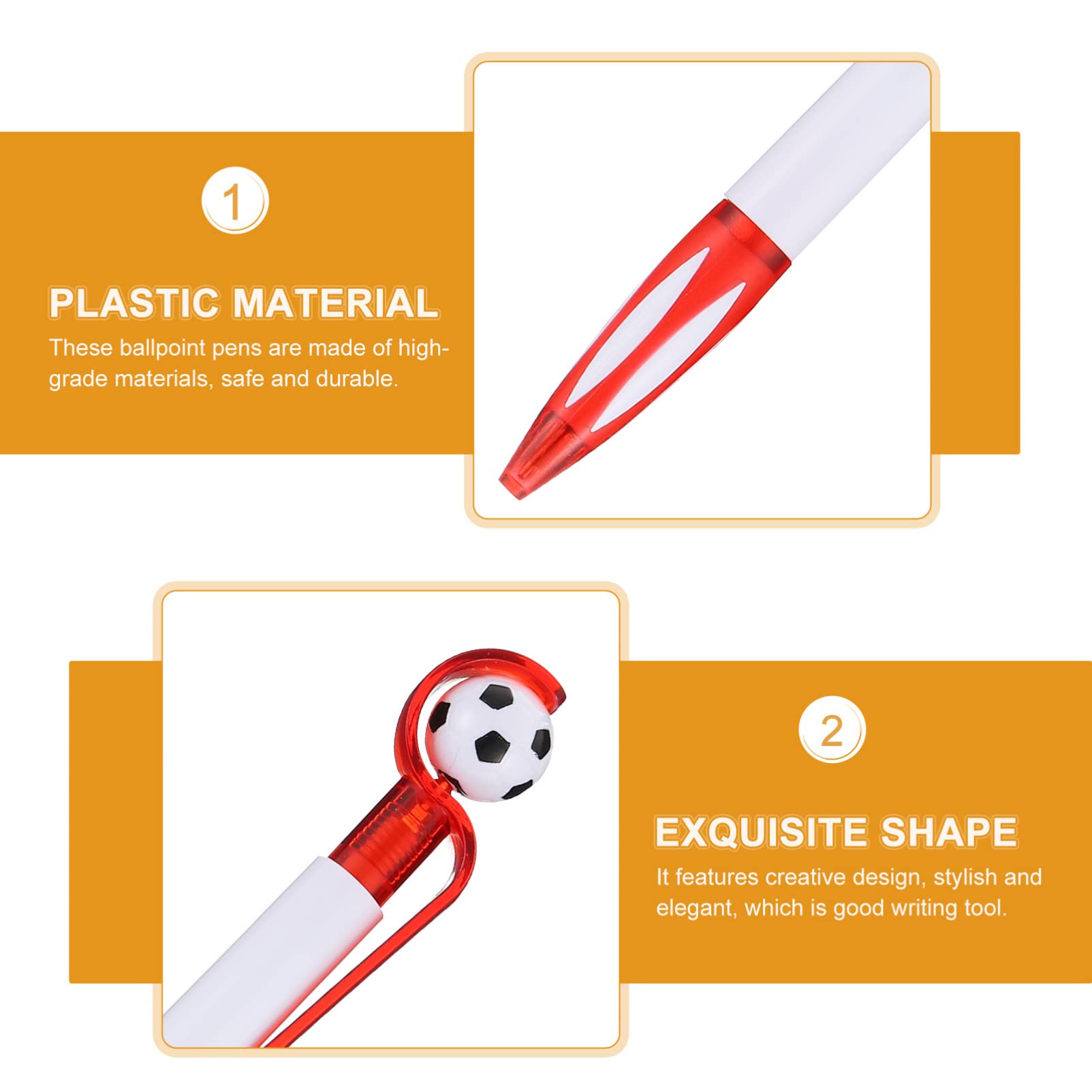 5 Set Penna A Sfera Matite Da Calcio Squadra Di Calcio Penne Per Canestro Da Calcio Penne Da Calcio Novità Penne A Sfera Penne A Sfera in Plastica 18 Pezzi * 5