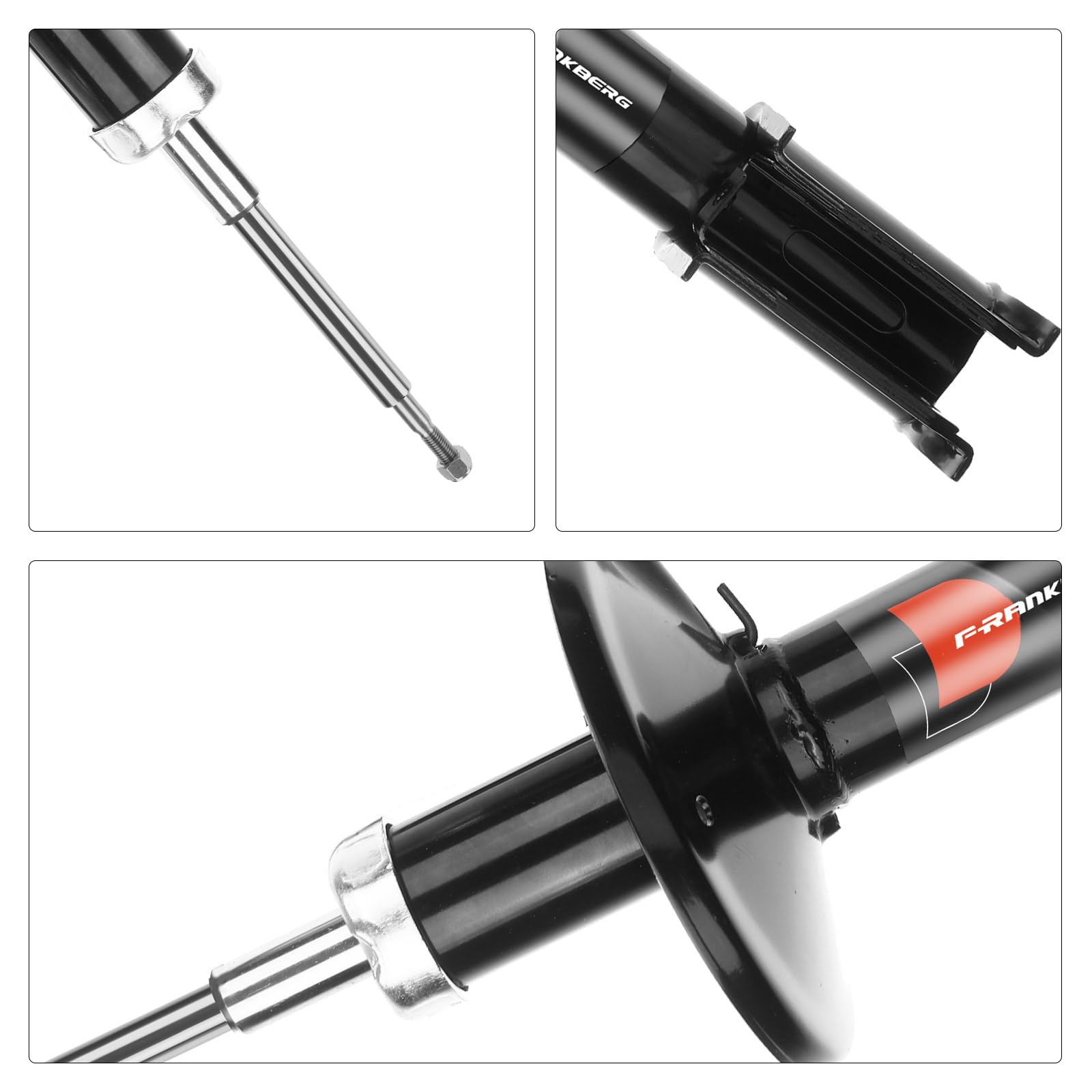Frankberg 2x Stossdämpfer Stoßdämpfer Vorne 534mm Gasdruck 338713 | Kompatibel mit Logan MCV KS, Logan Pick-up US, Largus Kombi, Logan I Kombi KS, S.a.n.d.e.r.o BS, Logan Express FS