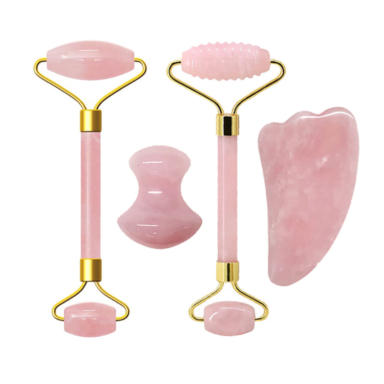Raspador de Gouache Natural Rodillo de Jade Rodillo de Masaje de Cuarzo Rosa Raspador de Gouache Rodillo Facial de Jade de Cristal Rosa Rodillo Facial, Tipo C Inicio Colecciones