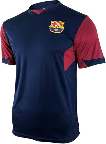 Icon Sports Men FC Compatible with Barcelona Officially Licensed Soccer Poly Shirt Jersey -25 Medium
