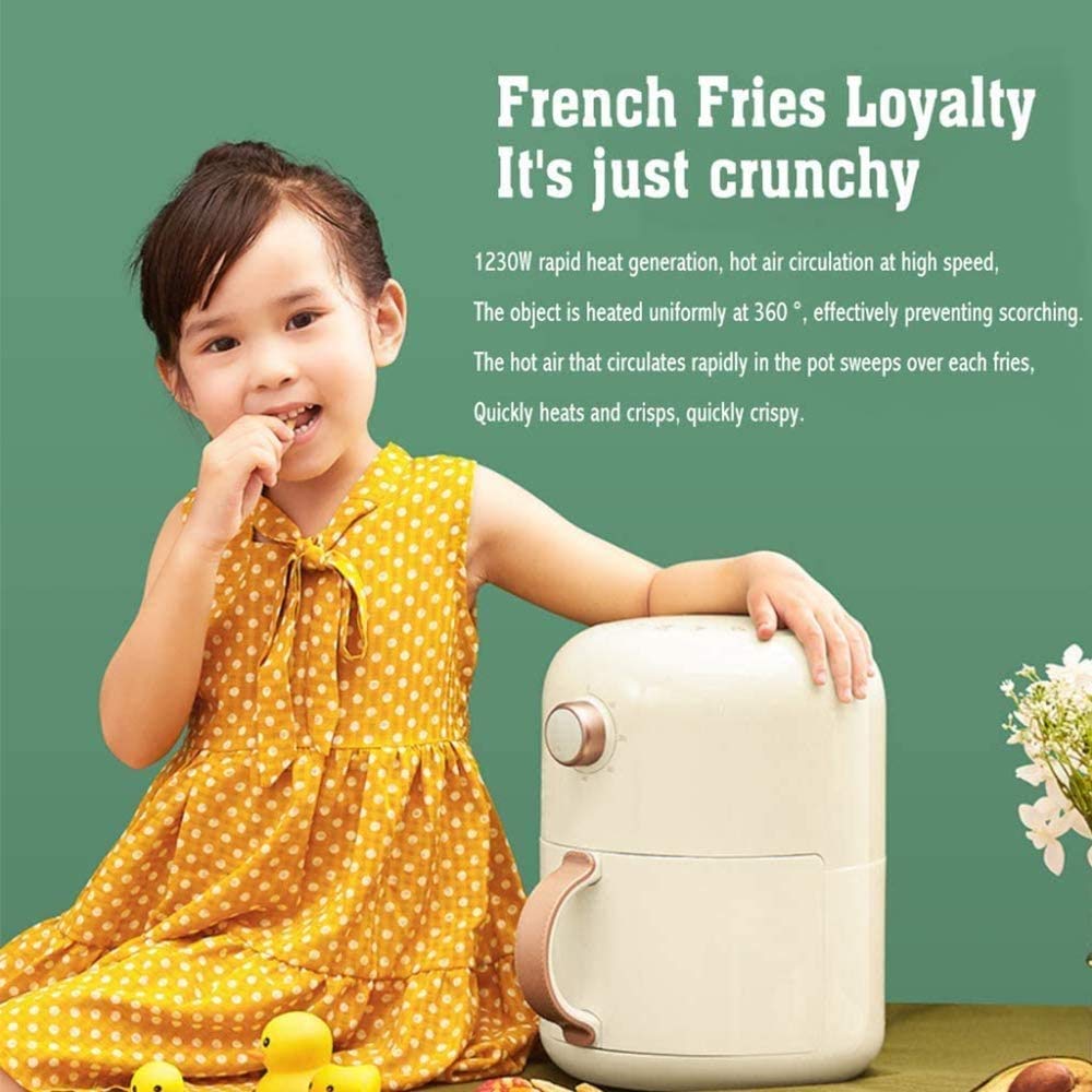 Air Fryer Four électrique Cuisinière d'otilless au Four, Panier à Frire antiadhésif, Fonction d'arrêt Automatique, 2 QT