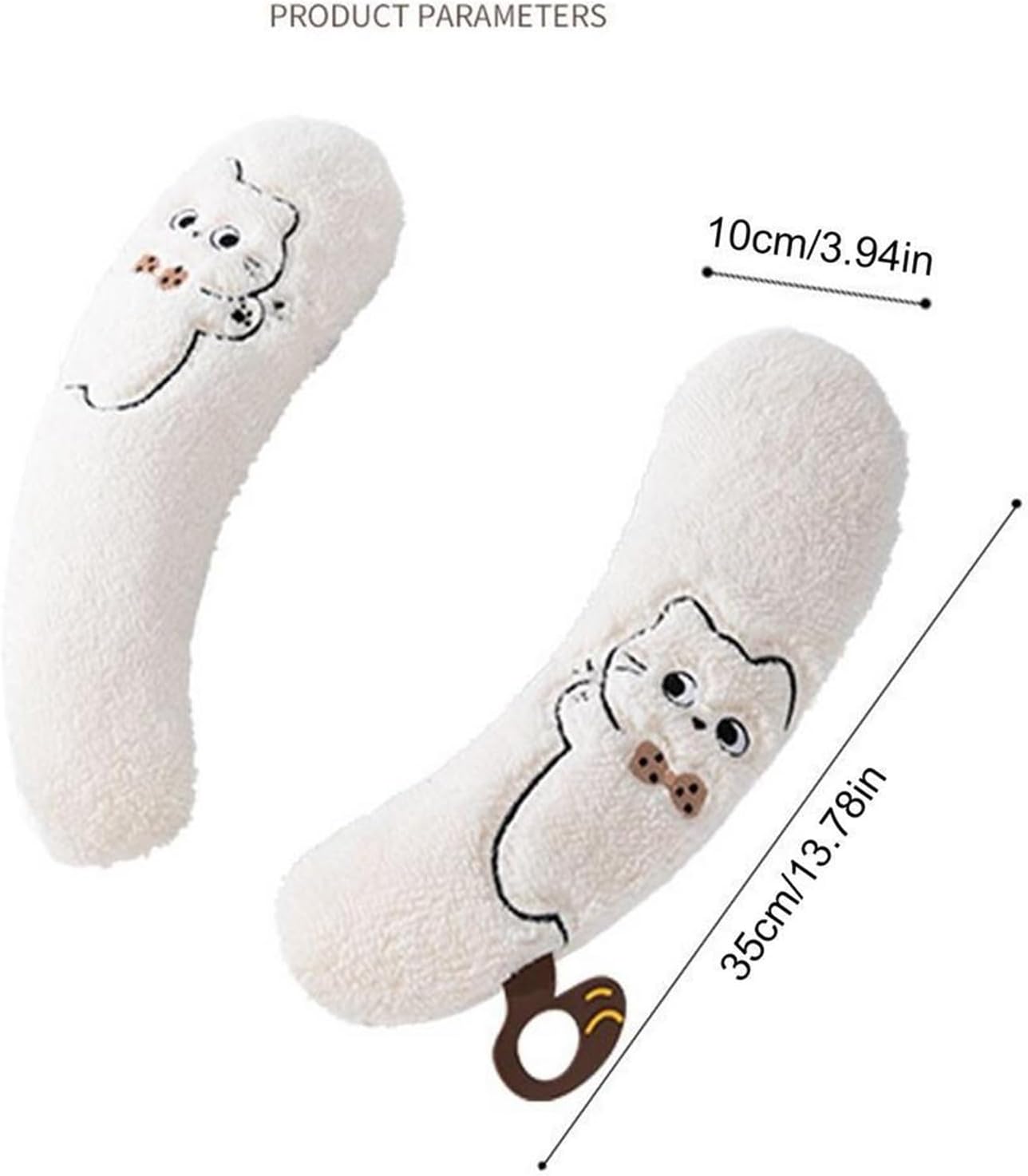 Toilet Seat Covers For Bathroom 1-Pair Soft Warm Washable Adhesive Winter Cover With Handle(White-1)