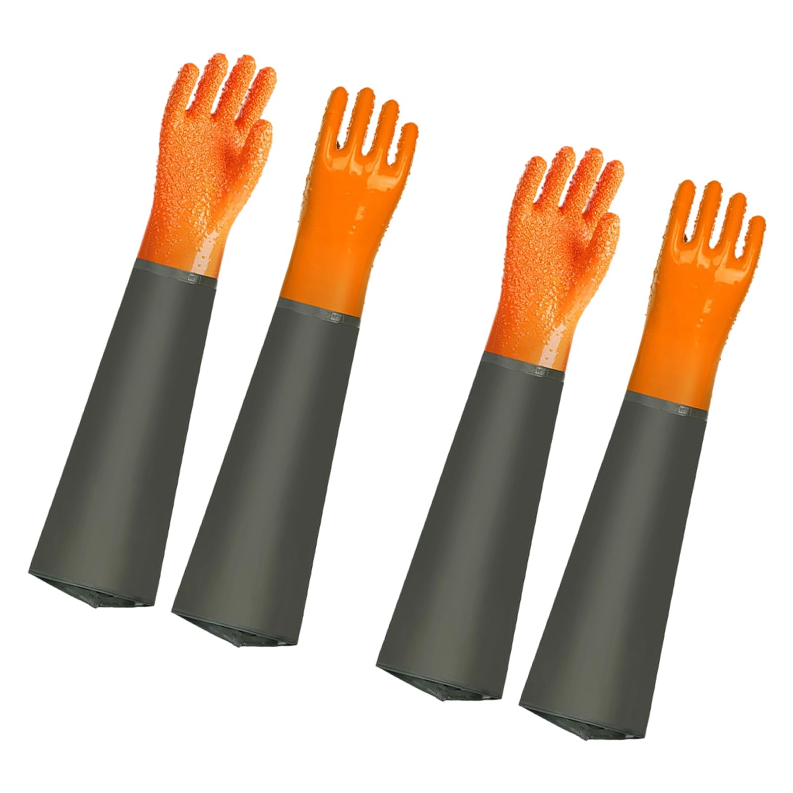 Gants En Caoutchouc À Isolation Thermique De 70 Cm Protections Renforcées De L'avant-bras Pour La Pêche La Transformation Des Fruits De Mer Gants De Travail Imperméables À L'épreuve De L'huile