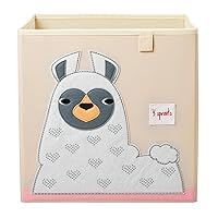 Vista 72 de 3 Sprouts Toy Storage Organizer: Toy Box Cube Organizer for Playroom, Nursery - Foldable Storage Bin - Sheep