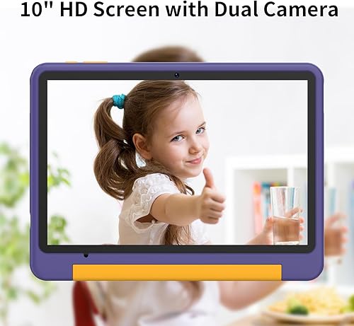 Miniatura 6 de PRITOM Tablet Android 15, tablet para niños de 10 pulgadas, control parental, 16 GB+64 GB+1 TB Expandir tabletas para niños, WiFi6, educativos,