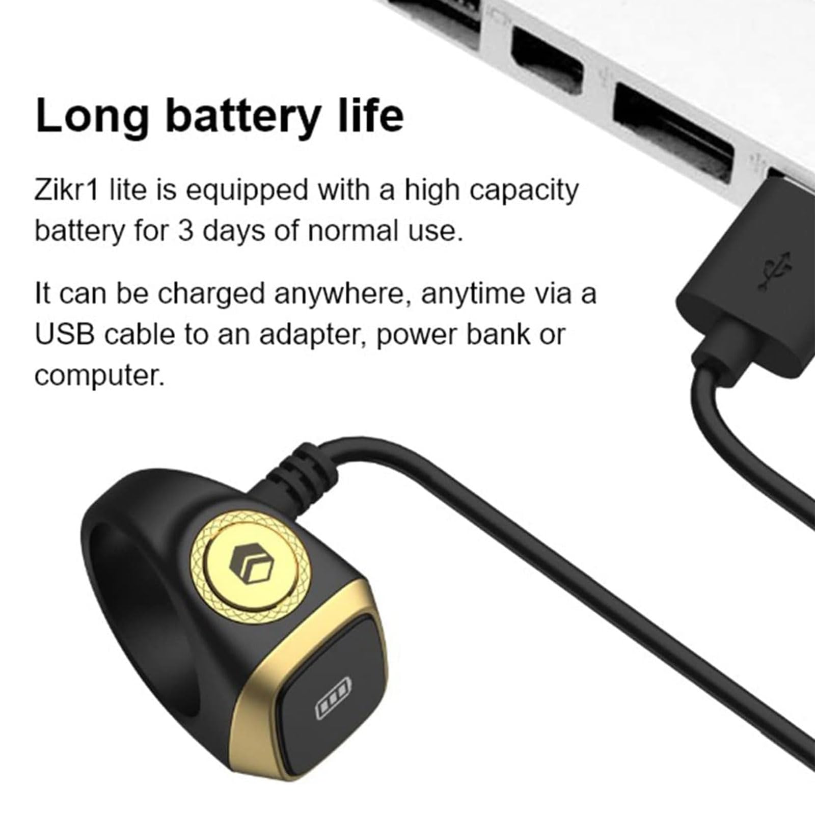 Anello Intelligente Con Display Oled E Contatore Delle Dita, Anello Digitale, Promemoria Contatore, Custodia Di Ricarica Digitale Bluetooth Con Anello, Promemoria Con Vibrazione Dell'ora 22 orange