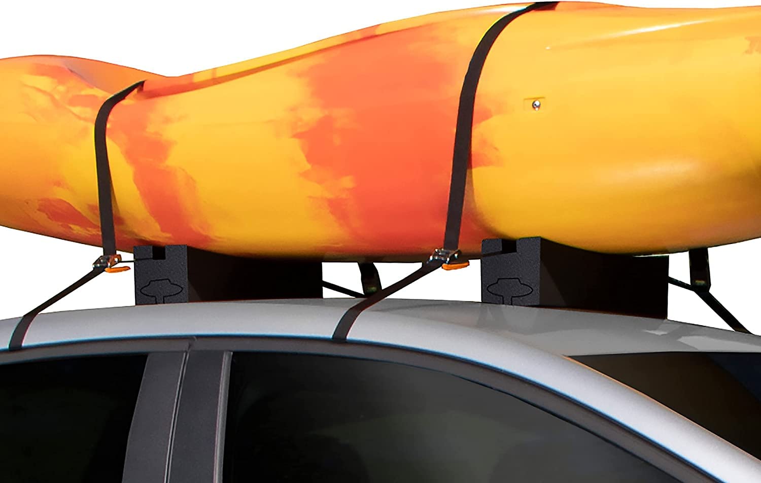 Portaequipajes de techo de coche EVA suave ovalado para coche, barras de repuesto de espuma, universal, kit de transporte de kayak para parte superior de coche, un par