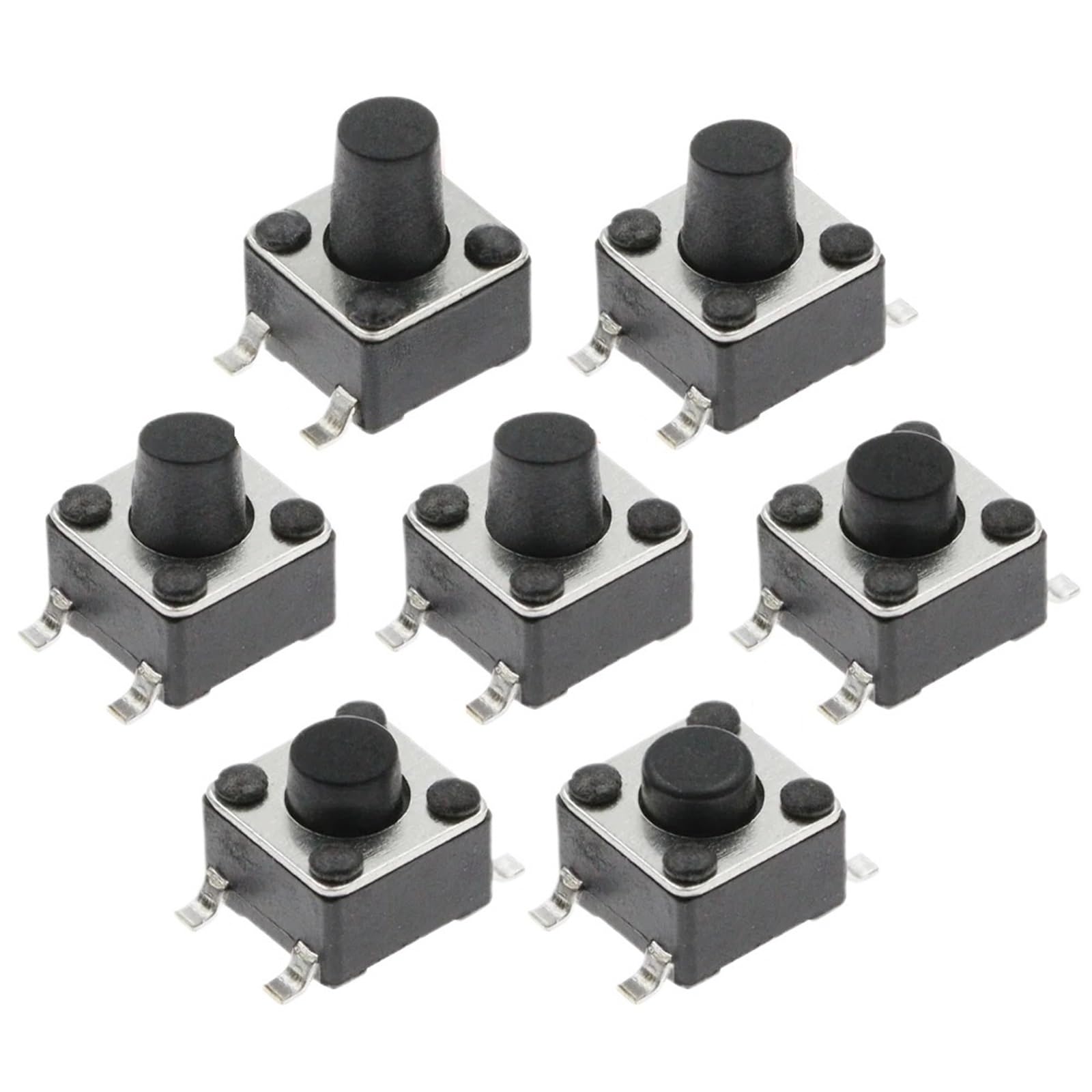 Interrupteur à bouton-poussoir SMD micro switch tactile 4 broches 50pcs