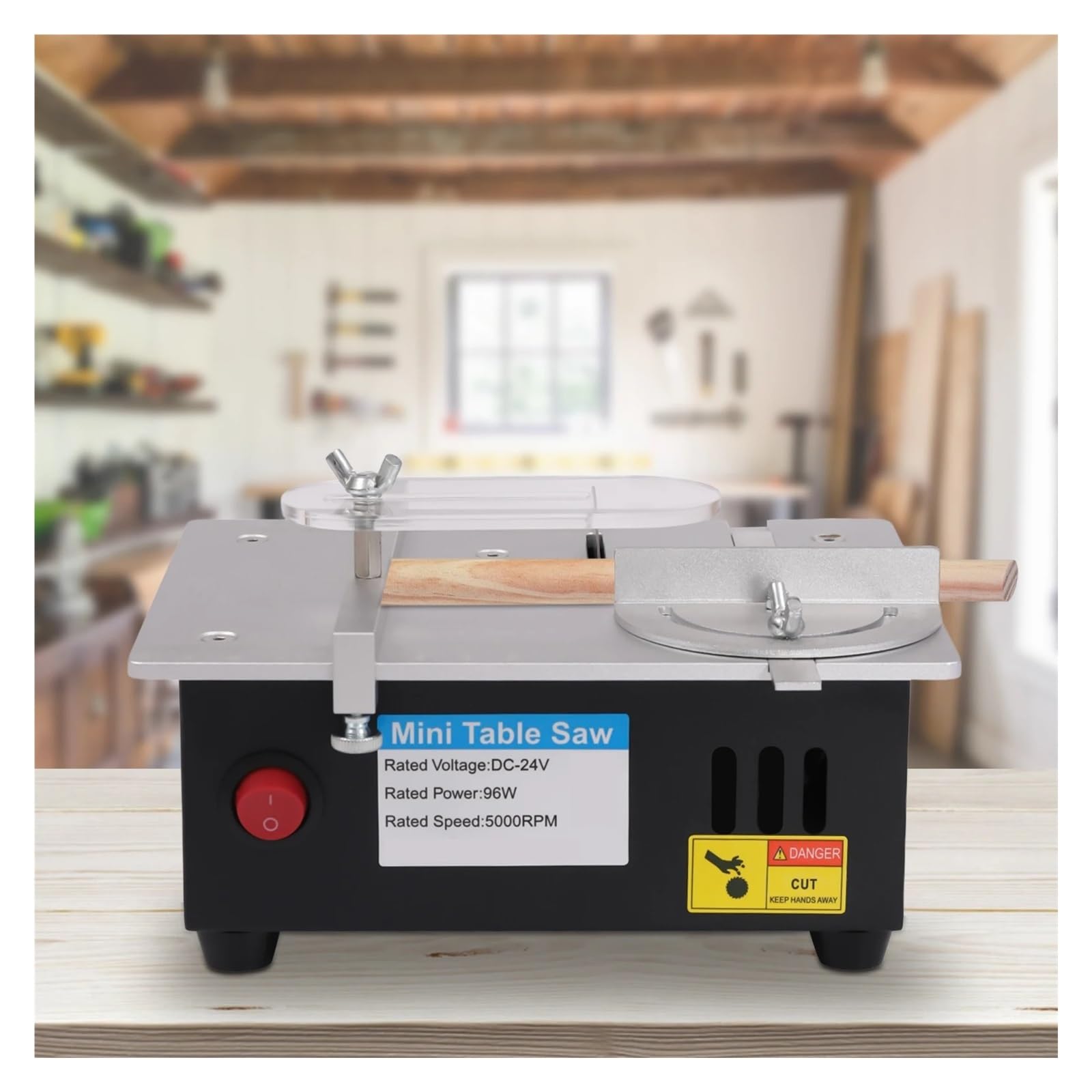 Herramienta De Corte DIY Sierra De Mesa Mini Máquina Cortadora De Carpintería Muela Circular Eléctrica De 96W Corte Preciso