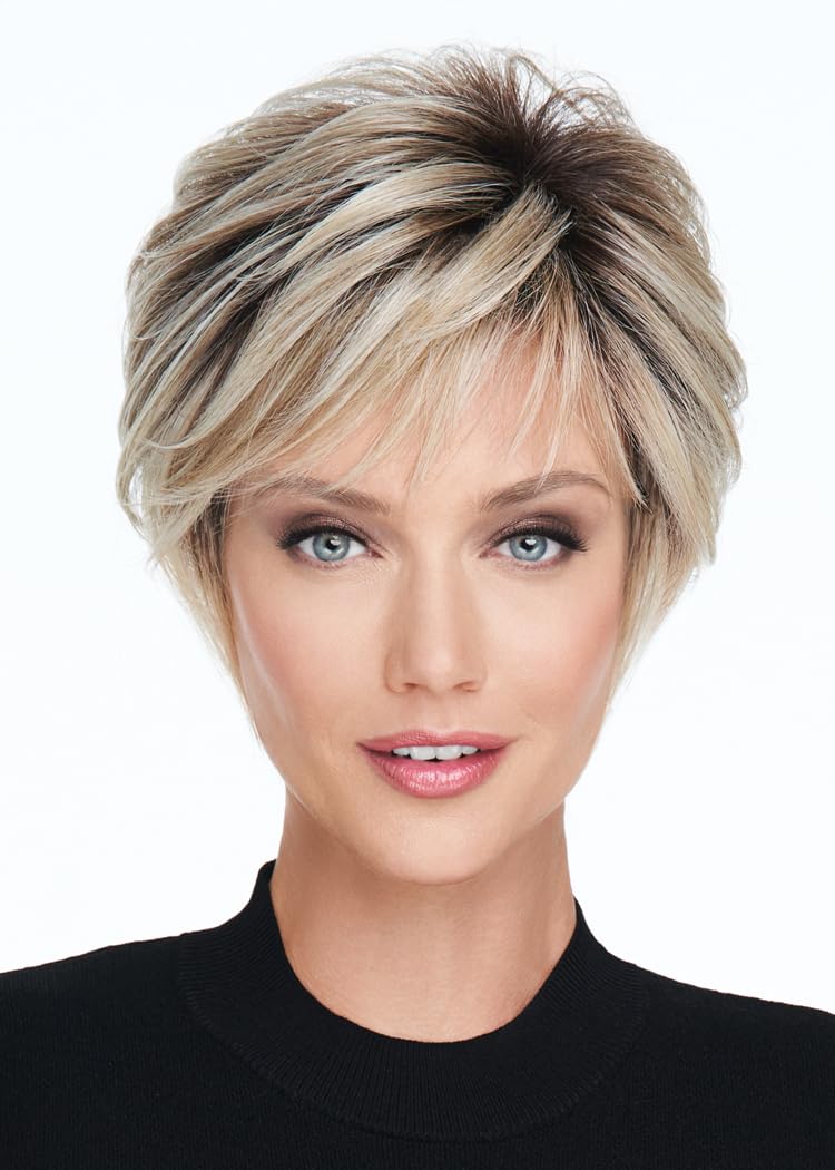 Raquel Welch On Your Game Natural Looking Short and Sassy Wig By Hairuwear, Average Cap, Ss14/22, Shaded Wheat